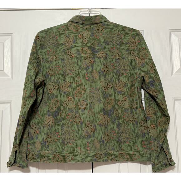 Vintage Y2K Christopher & Banks Trucker-Style Printed Jacket, Size XL - Picture 2 of 5